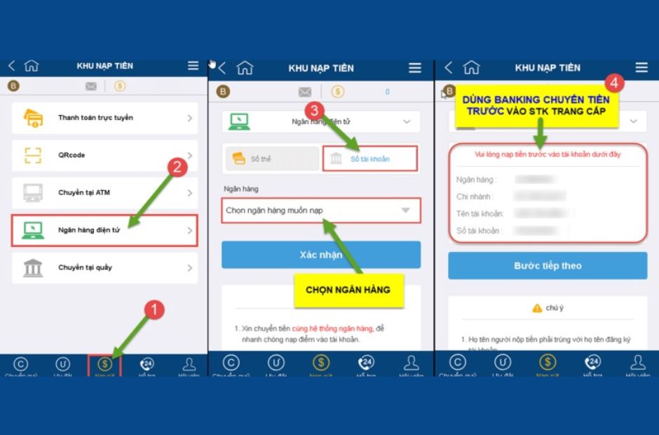 Hướng dẫn nạp tiền Kubet chi tiết 